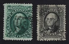 CKStamps: US Stamps Collection Scott#68 69 10c 12c Washington Used