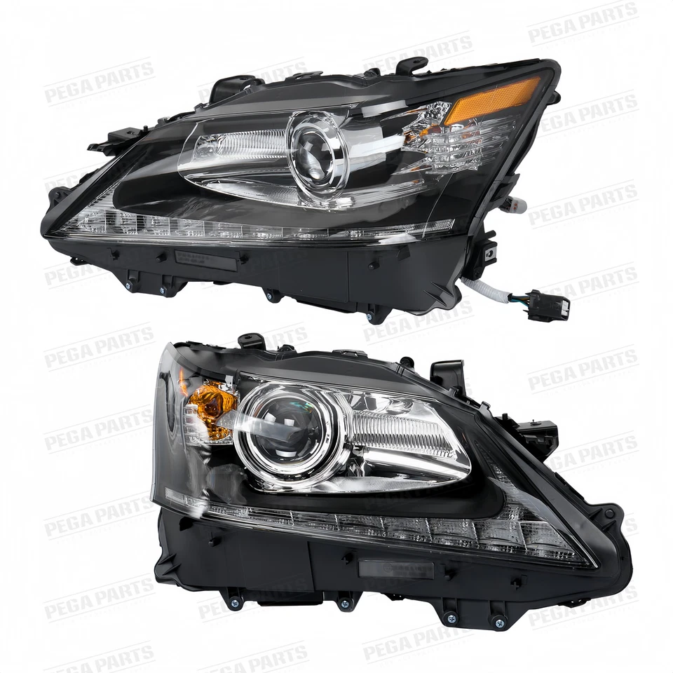 HID w/o AFS LED DRL Projector Headlight LH RH For 2013-2015 Lexus GS350 GS450h - Image 4 of 4
