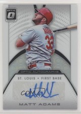 2016 Panini Donruss Optic Optic Auto Matt Adams #OA-MA Auto 2k3