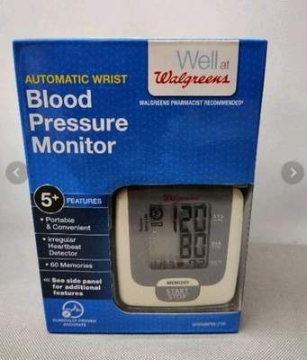 #ad Walgreens Auto Wrist Blood Pressure Monitor Easy One Touch Operation Open Box $8.39