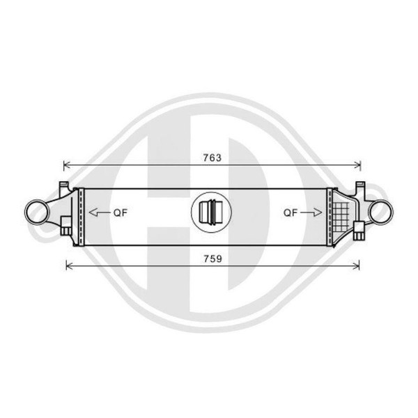 1X LadeluftküHler Diederichs DCA1098 Diederichs Climate FüR Mercedes Benz-image