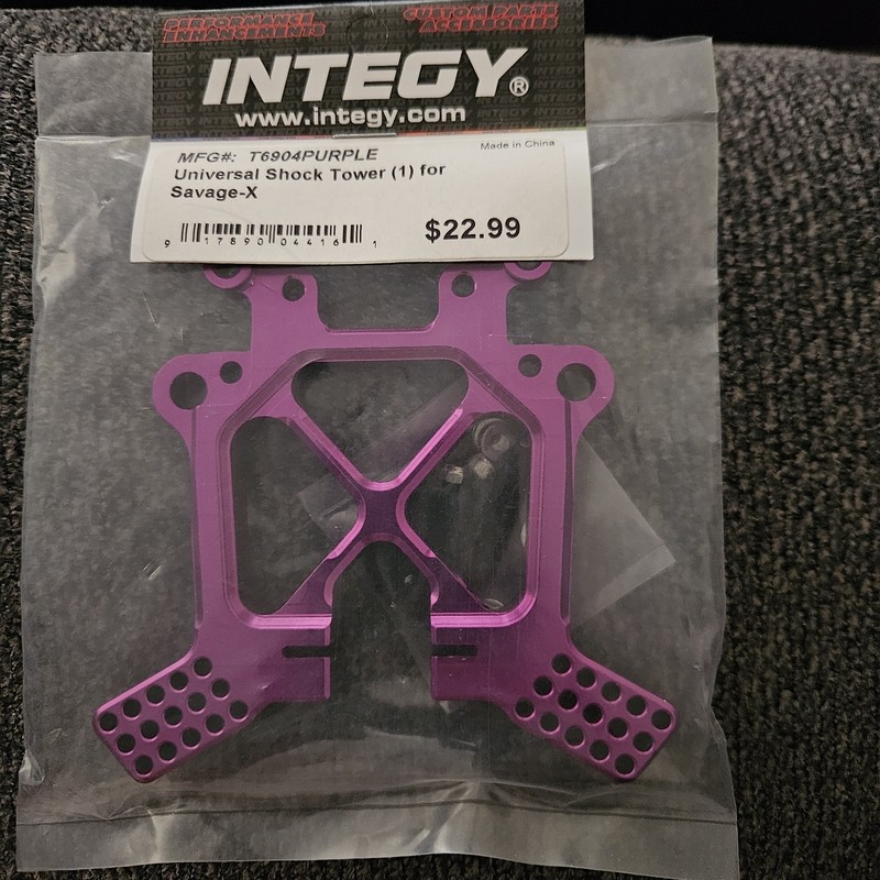 2 PCS. Integy T6904PURPLE Universal Shock Towers Tower For Savage X T6904