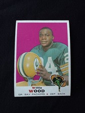 1969 Topps #168 Willie Wood EXMNT Green Bay Packers HOF