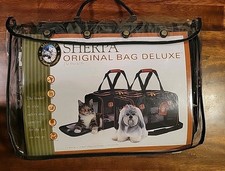 Sherpa Original Bag Deluxe Pet Carrier Black  Tan Small up to 16lbs