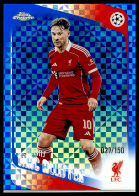 2025-26 Topps Chrome Premier League Alexis Mac Allister /150 Blue X-FRACTOR