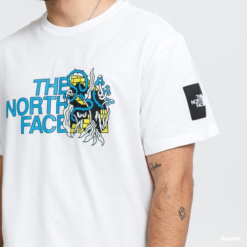 The North Face T Shirt Mens BL Box Graphic White Crew Neck Summer Short Sleeve - Picture 1 of 4