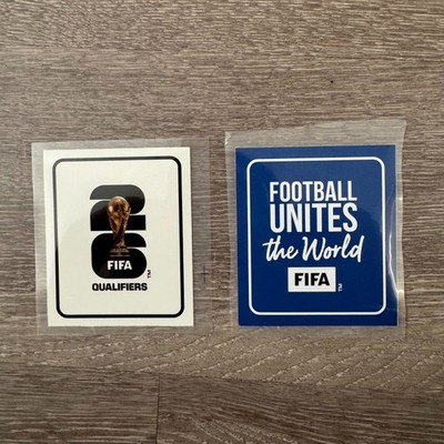 FIFA Qualifiers Patch + Football Unites the World Badge Set   World Cup 2026