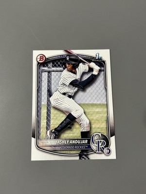 Ashly Andujar 1st Prospect Rookie 2025 Bowman Card #BP-20 Colorado Rockies