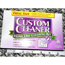 Vintage 1999 Custom Cleaner Home Dry Cleaning Trial size Up To 2 Garments