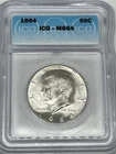 1964 Kennedy Half Dollar 50c ICG - MS64