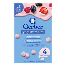 Snacks for Baby, Yogurt Melts, 8 Months, Variety Pack, 4 Pack, 1 oz 28 g Each