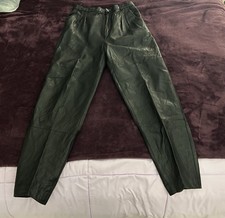 Vintage Saxony 100 Leather Pants Men  s 32x31.5-Excellent-Unworn-Nice