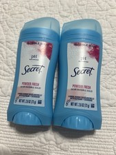 2 Secret Invisible Solid Antiperspirant Deodorant POWDER FRESH 2.6 OZ Exp:05/27
