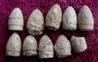 (10) EXCAVATED FIRED (SHOT) PISTOL BULLETS (VICKSBURG)