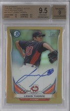 2014 Bowman Prospect Chrome Gold Refractor 19/50 Lewis Thorpe BGS 9.5 Auto 0f8