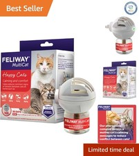MultiCat 30 Day Cat Calming Pheromone Diffuser - 1.62 Fl Oz for Peaceful Homes