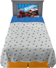 Kids Bedding Super Soft Sheet Set, 3 Piece Twin Size, Hot Wheels
