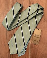 Class Club 100% Silk Tie Youth Navy Blue Gree...