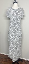 Dolan Anthropologie Taleen Textured Animal Print Gray Midi Dress Women's Small