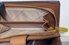 Michael Kors Women's Beige MK Monogram Print Bifold Snap Closure Wallet — photo 5
