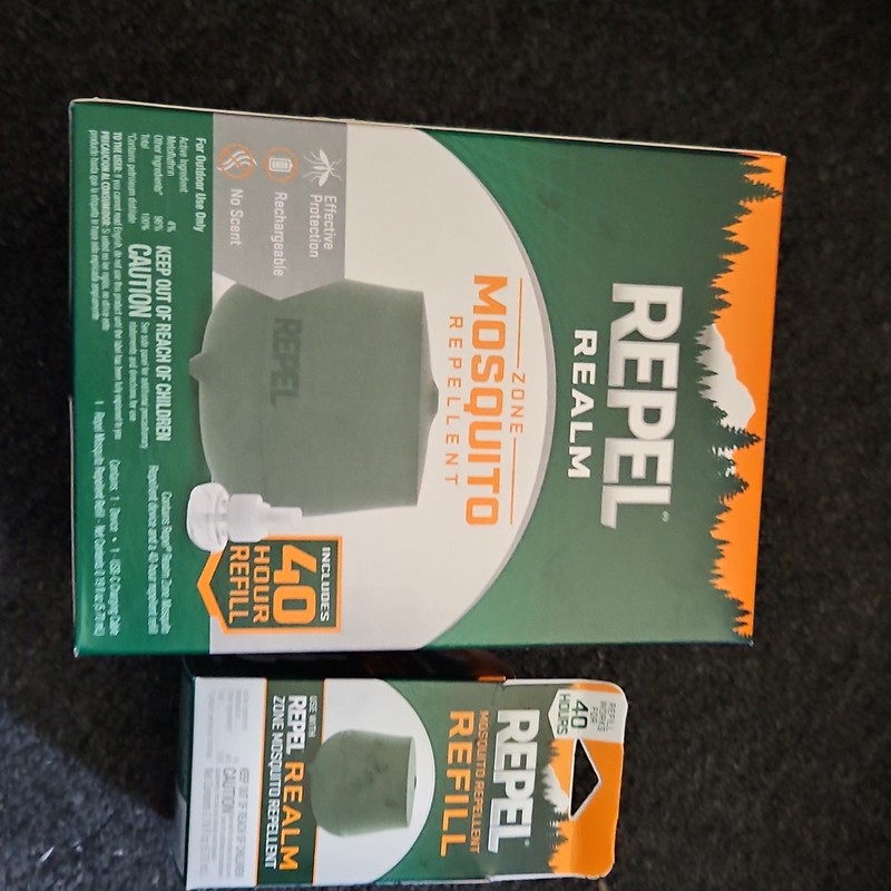 Repel Realm Zone Mosquito Repellent Refill 40 Hour Outdoor Rechargeable No Scent
