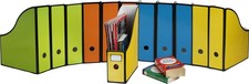 12-Pack Magazine File Holder Box, Foldable Cardboard Organizer with Label Slo...