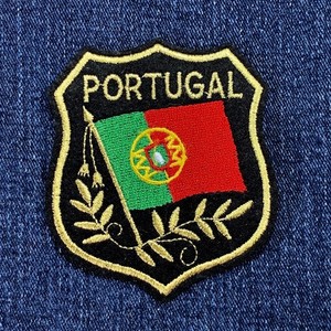 Portugal Flag Patch Embroidered Badge – Iron On Or Sew On Applique In Various Sizes - Foto 12