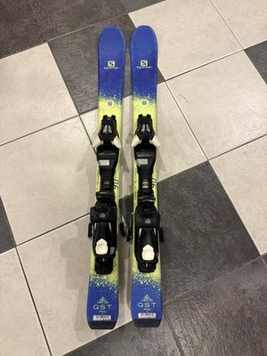 Salomon QST Max JR Skis & EZYTRAK Bindings 90 cm GREAT SHAPE 