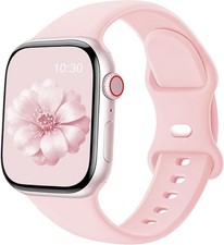 Soft Silicone Strap Compatible with Apple Watch Series 7 44mm