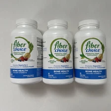 (3) Fiber Choice Prebiotic Fiber Supplement Bone Health 90 Ea Sealed Exp: 2/2026