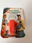 Z12) Radio Shack MINI LABELMAKER  #68-1009 USA Vintage Orange Sealed