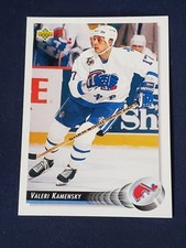 1992-93 Valeri Kamensky Upper Deck NHL Card #27 - Quebec Nordiques