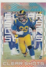 2019 Panini Illusions Acetate Clear Shots Gold /399 AARON DONALD Rams