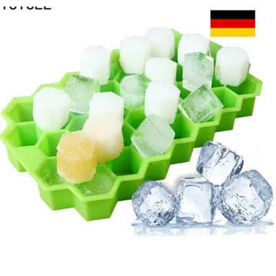 Eiswürfelform Silikon Eiswürfelbehälter Cube 37 Fach Mit Deckel perfektes Eis
