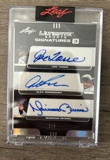 2021 Leaf Ultimate Sports Emerald Joe Torre Alex Rodriguez Mariano Rivera 1/1