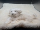 Vintage Wool Puppy Dog Baby Blanket Mid Century Modern Baby Textile — photo 3