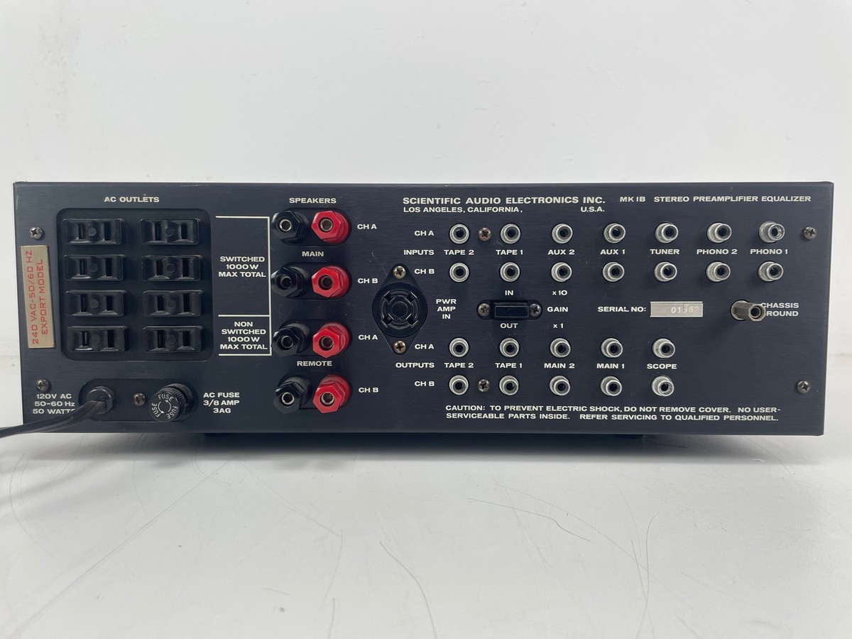 SAE - Mark 1B - Stereo Preamplifier Equalizer | eBay
