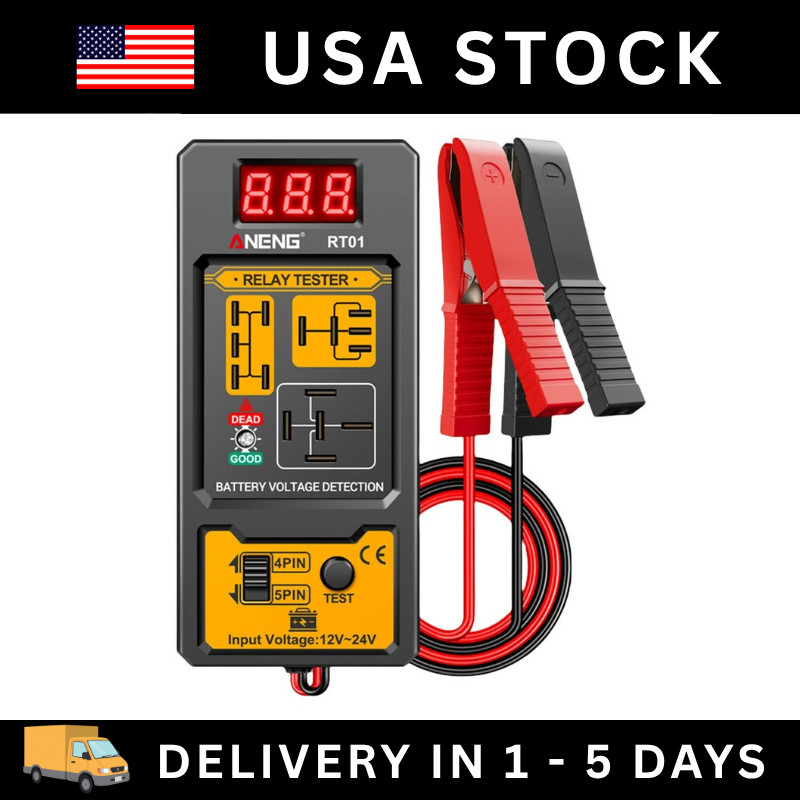 New Car Relay Tester Automotive Electronic Relay -4/5Pin 12V Car Diagnostic Tool