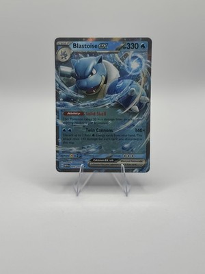 ~Full Art~ Pokémon Blastoise ex 009/165 151 Holo EX Pokémon TCG 2023 330 HP