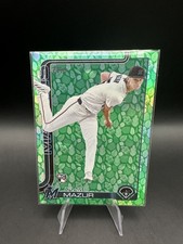 2025 Topps Series 1 Adam Mazur #309 (RC) Easter Holiday Green Foil Marlins