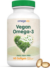 Vegan Omega 3 Supplement, Algae Omega 3 Fish Oil Alternative, 300Mg Vegan DHA Fa