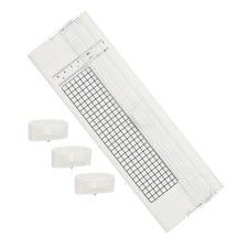 Paper Cutter Trimmer, A4 Straight Portable Paper Slicer,with 3 Blade, White