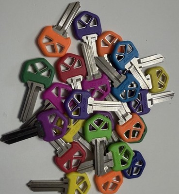 24 KW1 Color Key Blanks for Kwikset Plastic Head