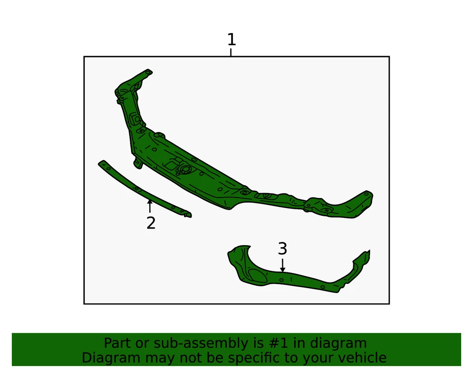 Barra de amarre superior genuina GM 21018507 Foto 2 de 2