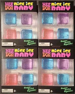 NeeDoh Nice Ice Baby 4er Packungen ~ NEU im Karton Nee Doh Neu/Versiegelt Menge 4 - Bild 1 von 4