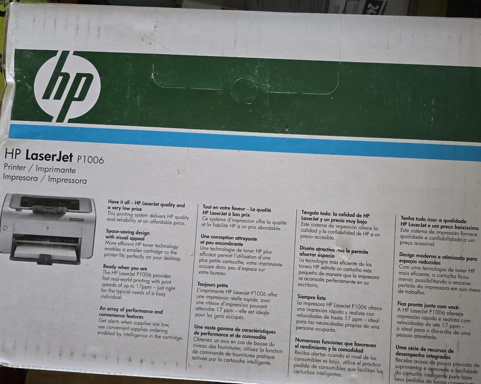 HP LaserJet P1006 Workgroup Laser Printer - BRAND NEW - Image 3 of 3