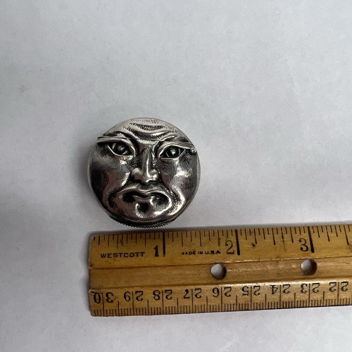 Sterling Silver Match Safe Man Moon Face Bat George Shiebler 1876-1910 Rare - Picture 3 of 9