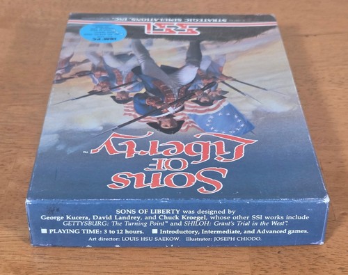 Sons of Liberty Revolution War IBM PC Big Box Game 5.25 Floppy Complete CIB SSI - Picture 18 of 20