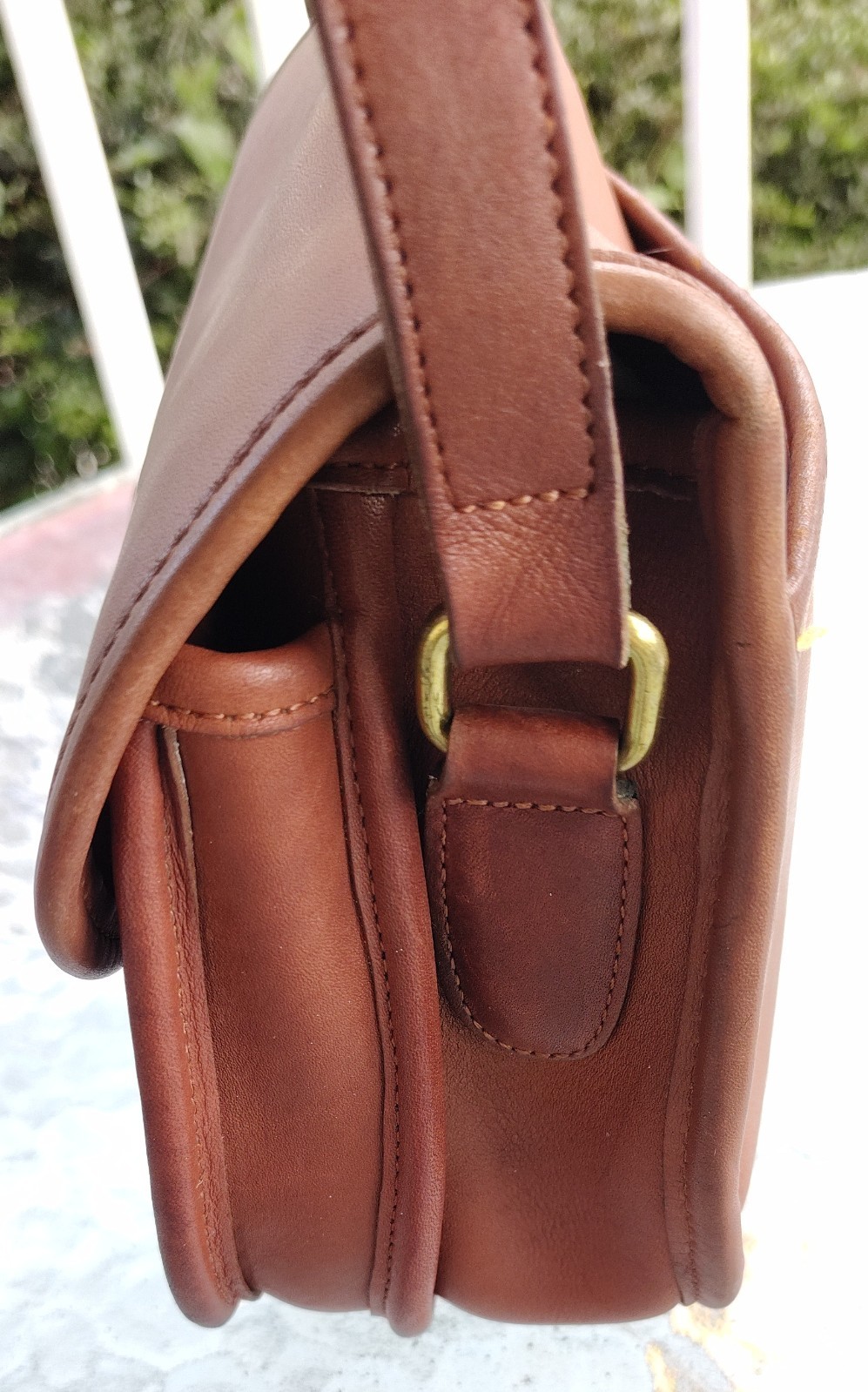 Coach SMALL Vintage 9954 Prairie Cognac Leather C… - image 6