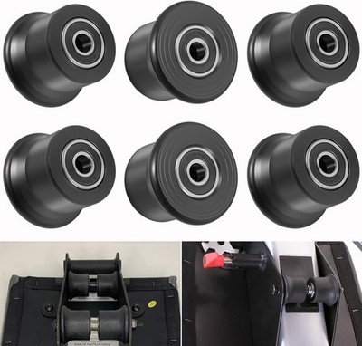 6X Rolling Seat Trolley Wheels, Sliding Seat Bracket Roller For Bowflex Home Gym